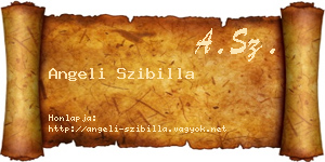 Angeli Szibilla névjegykártya